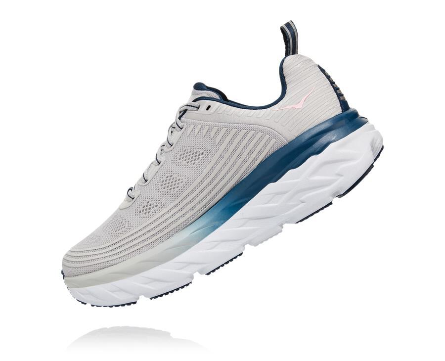 Hoka Australia One One Bondi 6 - Womens Walking Shoes Grey - DGHQY-1684